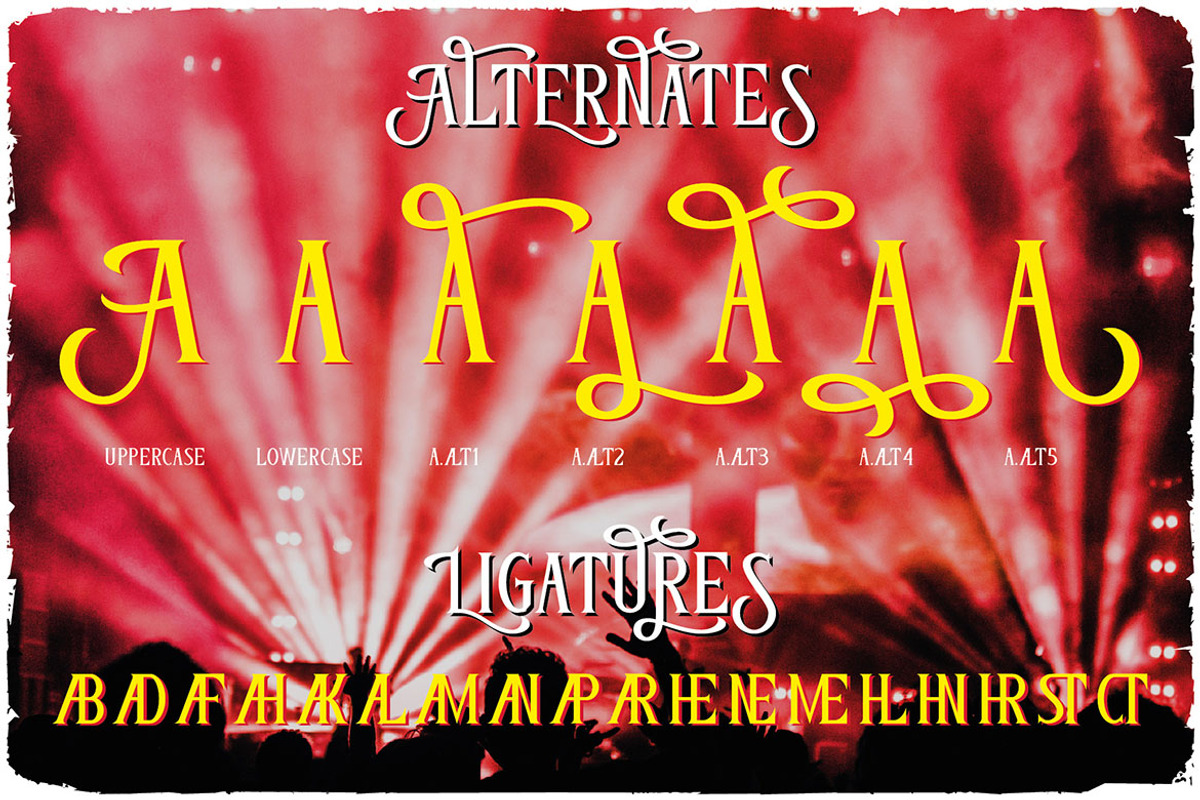 优雅复古品牌海报徽标设计衬线英文字体安装包 Headliner Vintage Decorative Font 设计素材 sucaiwan.com