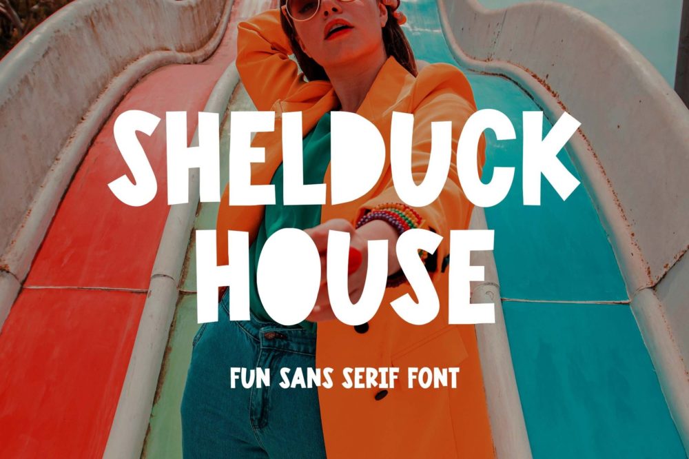现代优雅品牌服装包装杂志徽标设计无衬线英文字体安装包 Shelduck House Sans Serif Font 设计素材 sucaiwan.com