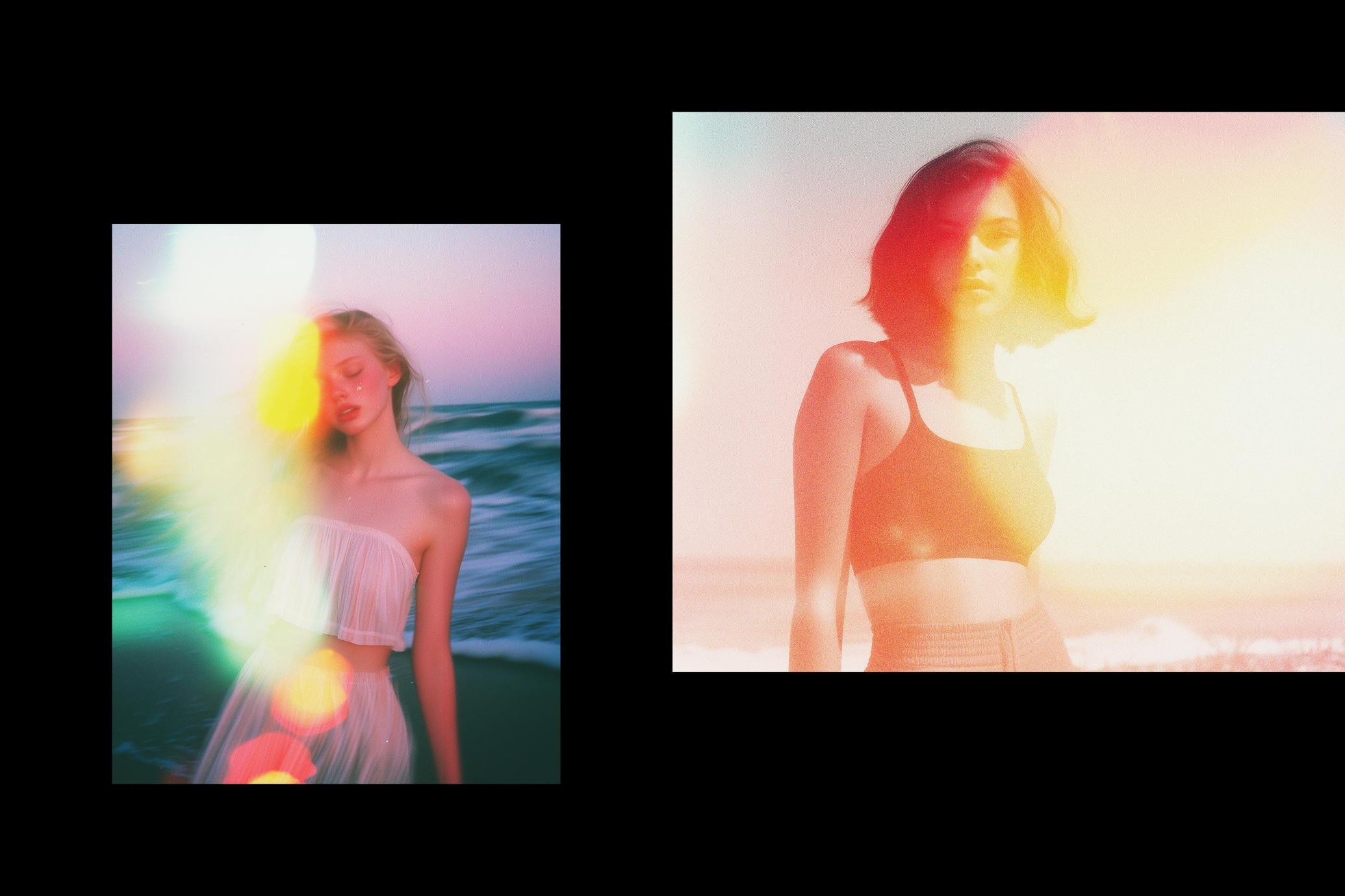 24款高清老式胶片漏光光斑耀斑怀旧背景图片设计素材Vintage Film Textures 图片素材 sucaiwan.com