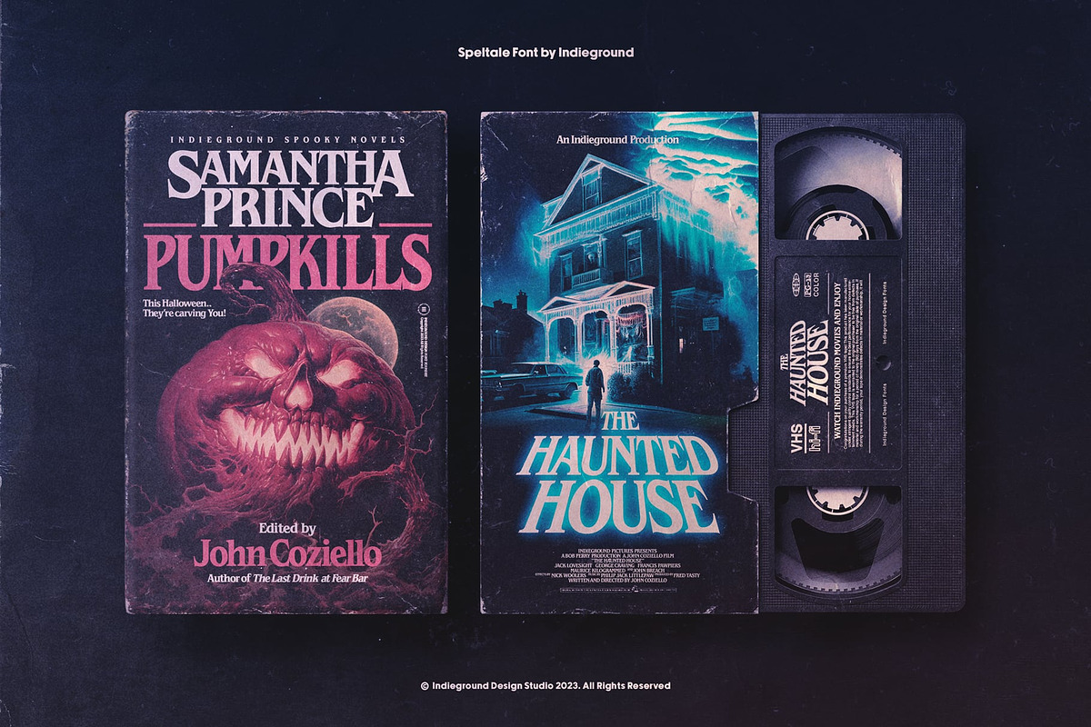 神秘复古哥特视觉海报包装logo标题设计psai衬线英文字体安装包Speltale – Timeless Serif Typeface by Indieground Design 设计素材 sucaiwan.com