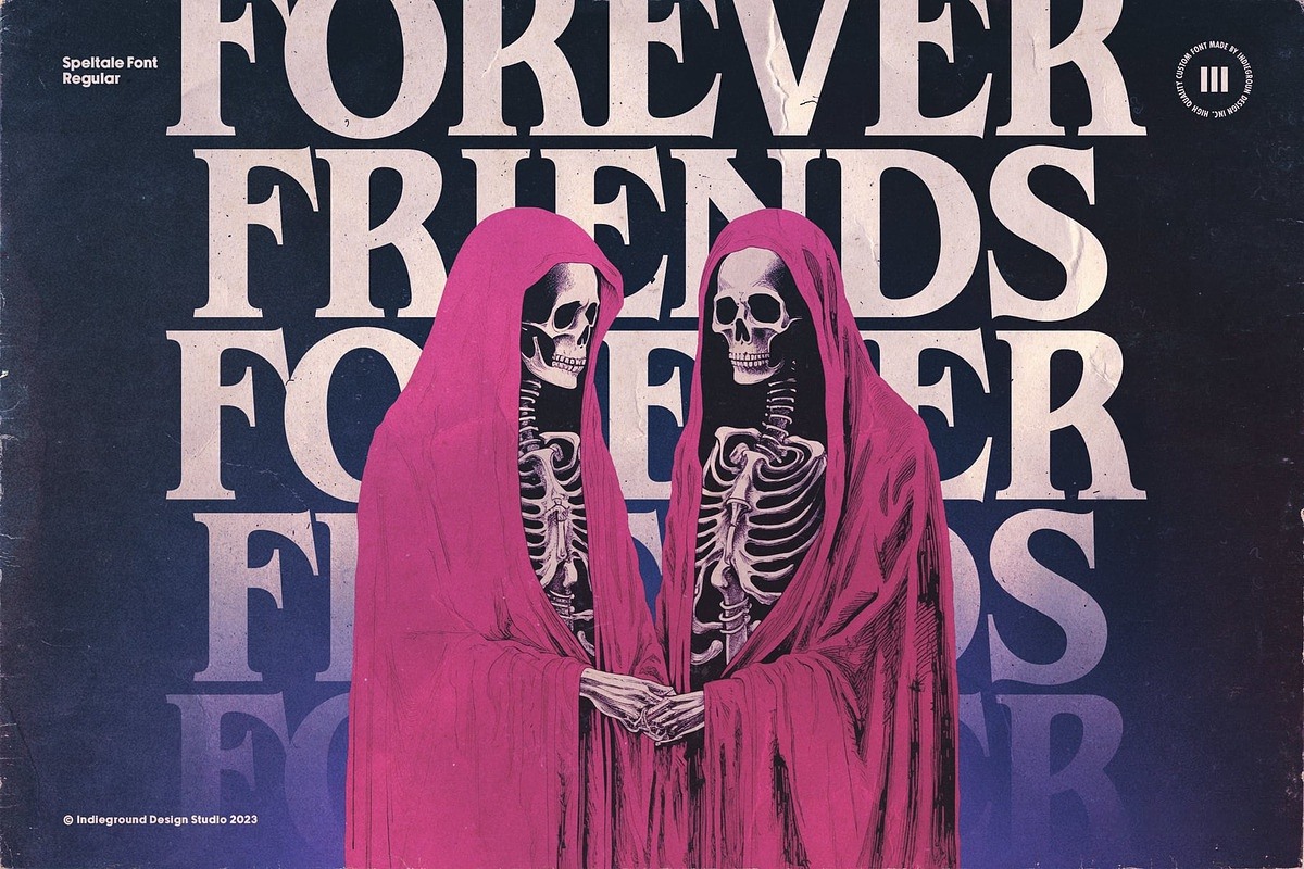 神秘复古哥特视觉海报包装logo标题设计psai衬线英文字体安装包Speltale – Timeless Serif Typeface by Indieground Design 设计素材 sucaiwan.com