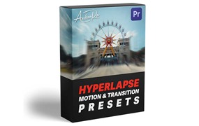 PR预设:10个炫酷延时摄影运动运动拉伸推进效果预设 Andras Ra Hyperlapse Motion & Transition Presets (Premiere Pro)