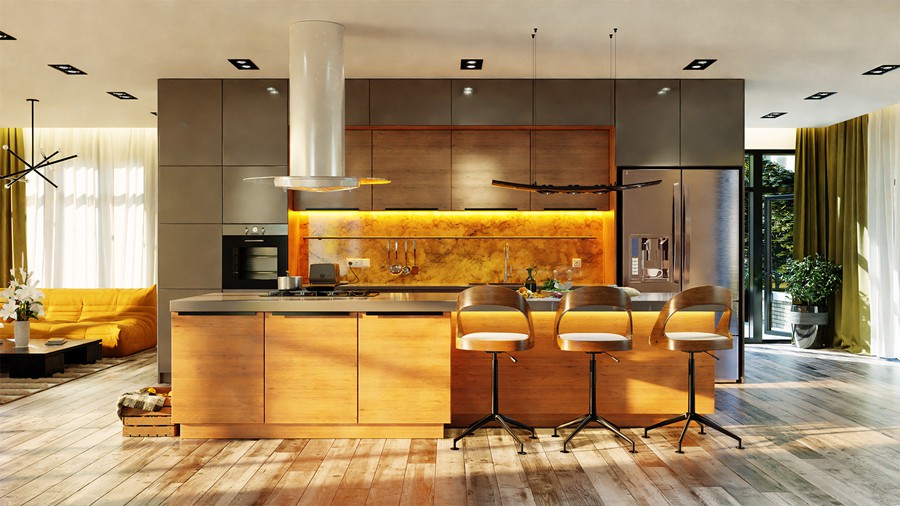 Blender 10组厨房家具室内场景资产3D模型Evermotion – Archinteriors vol. 58 for Blender 样机素材 sucaiwan.com