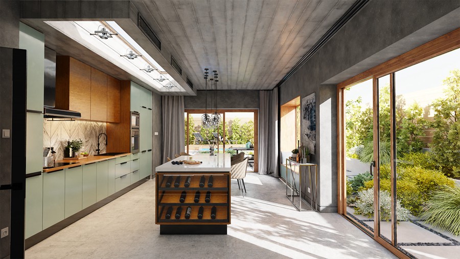 Blender 10组厨房家具室内场景资产3D模型Evermotion – Archinteriors vol. 58 for Blender 样机素材 sucaiwan.com