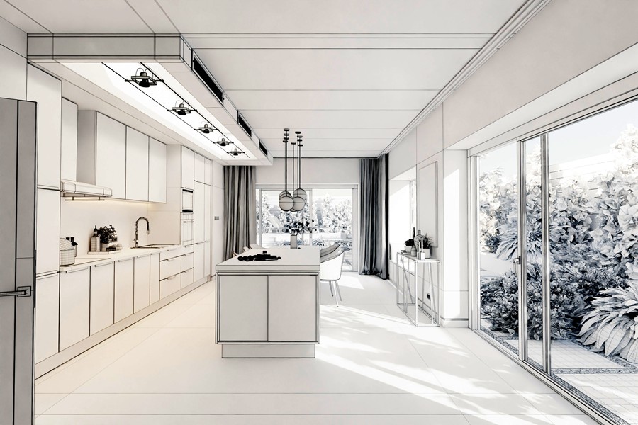 Blender 10组厨房家具室内场景资产3D模型Evermotion – Archinteriors vol. 58 for Blender 样机素材 sucaiwan.com