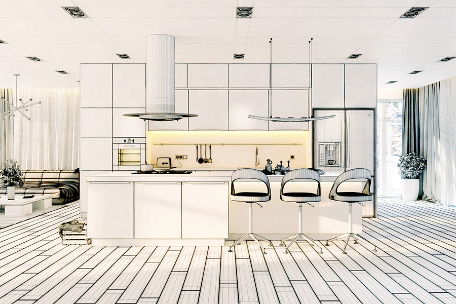 Blender 10组厨房家具室内场景资产3D模型Evermotion – Archinteriors vol. 58 for Blender 样机素材 sucaiwan.com