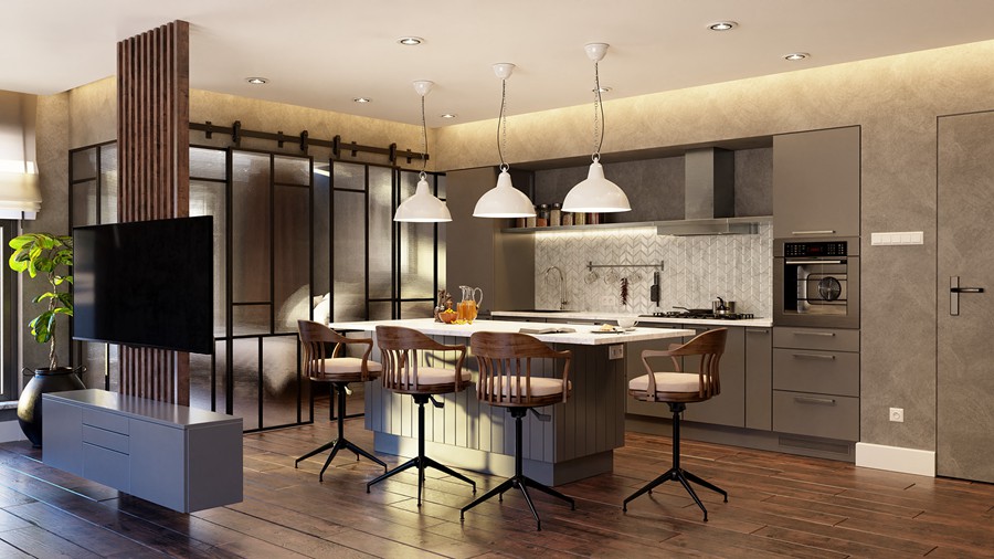 Blender 10组厨房家具室内场景资产3D模型Evermotion – Archinteriors vol. 58 for Blender 样机素材 sucaiwan.com