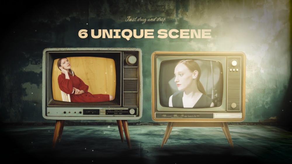 Fcpx插件 6组复古老电视机场景图像显示动画视频特效素材Retro TV in Dark Room 插件预设 第4张-素材湾丨精选海外优质设计素材资源 Fcpx插件 6组复古老电视机场景图像显示动画视频特效素材Retro TV in Dark Room 插件预设 sucaiwan.com