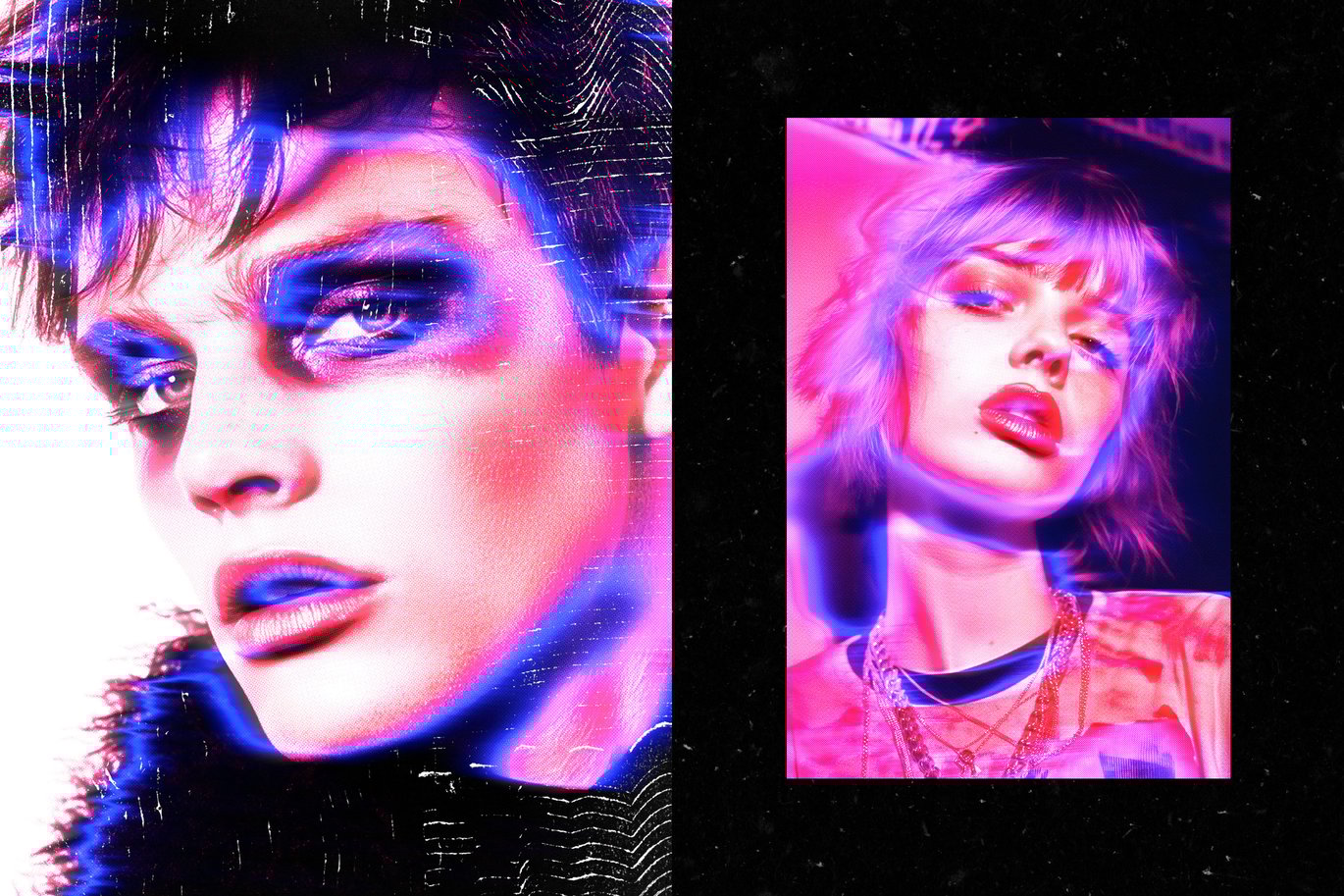 梦幻半色调故障模糊Y2K照片效果ps特效滤镜样机 Y2K Halftone Photo Effect 插件预设 第2张-素材湾丨精选海外优质设计素材资源 梦幻半色调故障模糊Y2K照片效果ps特效滤镜样机 Y2K Halftone Photo Effect 插件预设 sucaiwan.com