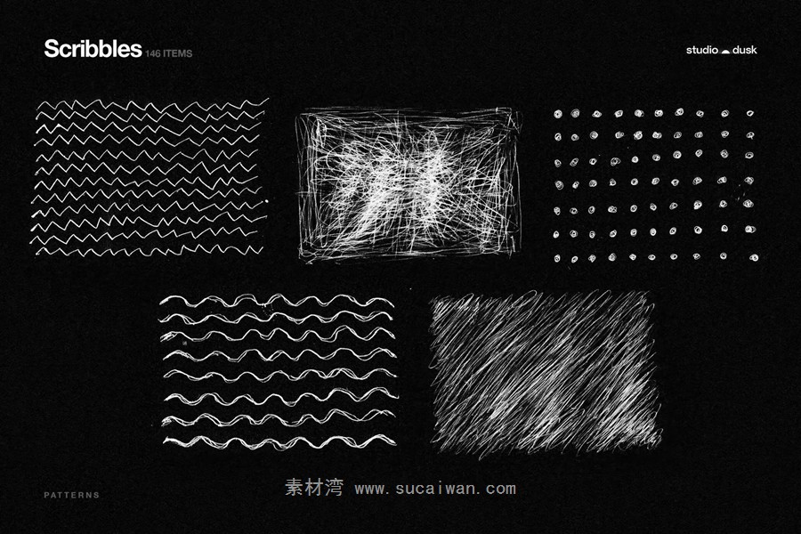 584款真实扫描涂鸦线条塑料胶带边框撕纸褶皱纸片剪贴字母拼图元素背景图PS设计素材 Gritty Kitty — Grunge Design Kit 图片素材 sucaiwan.com
