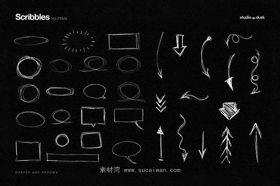 584款真实扫描涂鸦线条塑料胶带边框撕纸褶皱纸片剪贴字母拼图元素背景图PS设计素材 Gritty Kitty — Grunge Design Kit 图片素材 sucaiwan.com