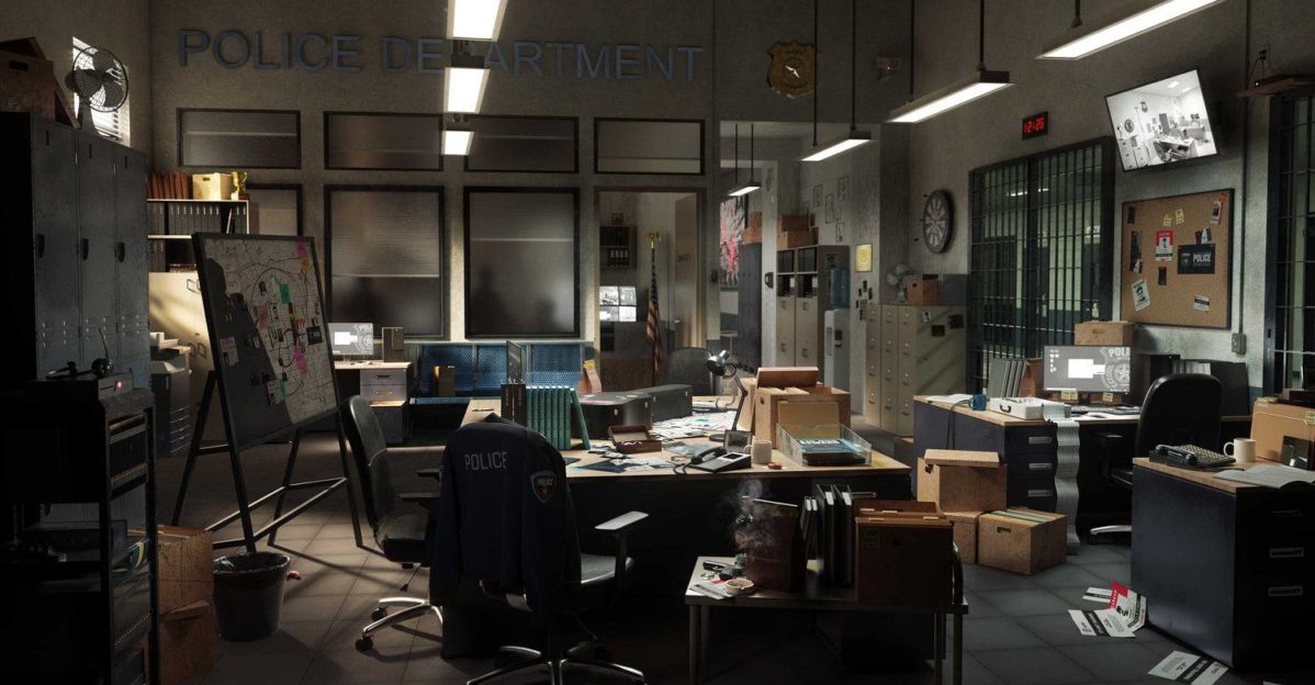 Blender警察局审讯室办公室室内场景3D模型资产设计素材 Kitbash3D – Police Station 样机素材 sucaiwan.com