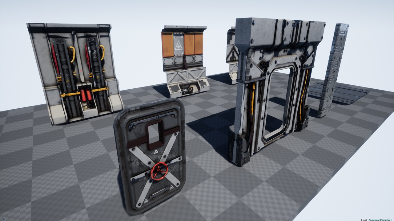 未来科幻太空空间站飞船走廊3D场景UE模型设计素材Pro-TEK Sci-Fi PBR VR Horror Corridor in Space 样机素材 第9张-素材湾丨精选海外优质设计素材资源 未来科幻太空空间站飞船走廊3D场景UE模型设计素材Pro-TEK Sci-Fi PBR VR Horror Corridor in Space 样机素材 sucaiwan.com