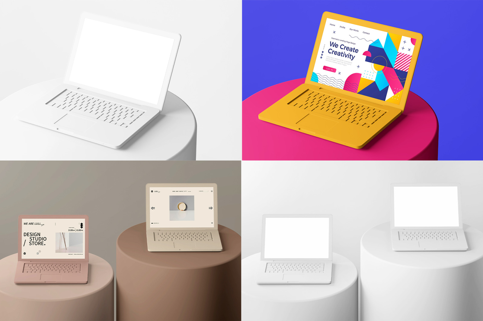 陶瓷质感UI广告界面设计苹果MacBook笔记本电脑展示效果图PSD样机模板Clay Matte Macbook Laptop Device Mockup Set 样机素材 第8张-素材湾丨精选海外优质设计素材资源 陶瓷质感UI广告界面设计苹果MacBook笔记本电脑展示效果图PSD样机模板Clay Matte Macbook Laptop Device Mockup Set 样机素材 sucaiwan.com