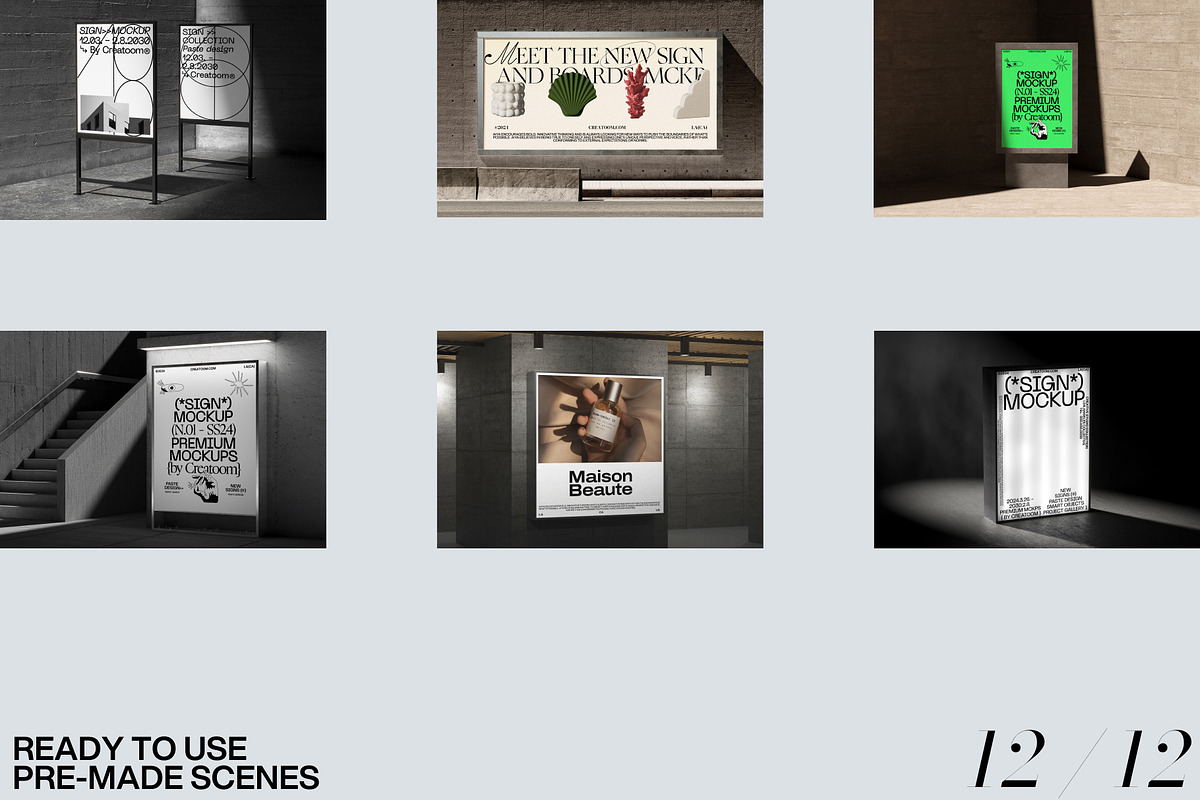 23款国外工业风灯箱海报招贴横幅广告牌设计作品贴图ps样机展示效果图B-Boards mockups 样机素材 第7张-素材湾丨精选海外优质设计素材资源 23款国外工业风灯箱海报招贴横幅广告牌设计作品贴图ps样机展示效果图B-Boards mockups 样机素材 sucaiwan.com