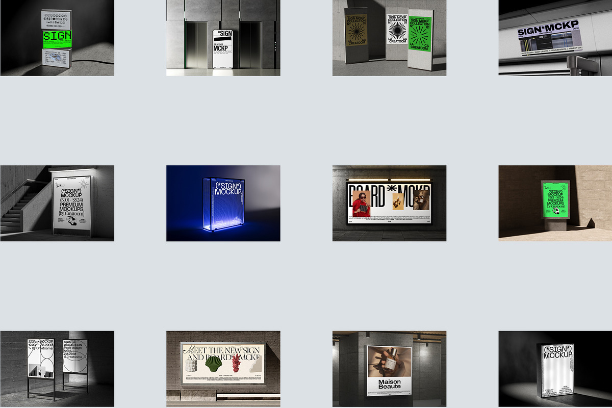 23款国外工业风灯箱海报招贴横幅广告牌设计作品贴图ps样机展示效果图B-Boards mockups 样机素材 第10张-素材湾丨精选海外优质设计素材资源 23款国外工业风灯箱海报招贴横幅广告牌设计作品贴图ps样机展示效果图B-Boards mockups 样机素材 sucaiwan.com