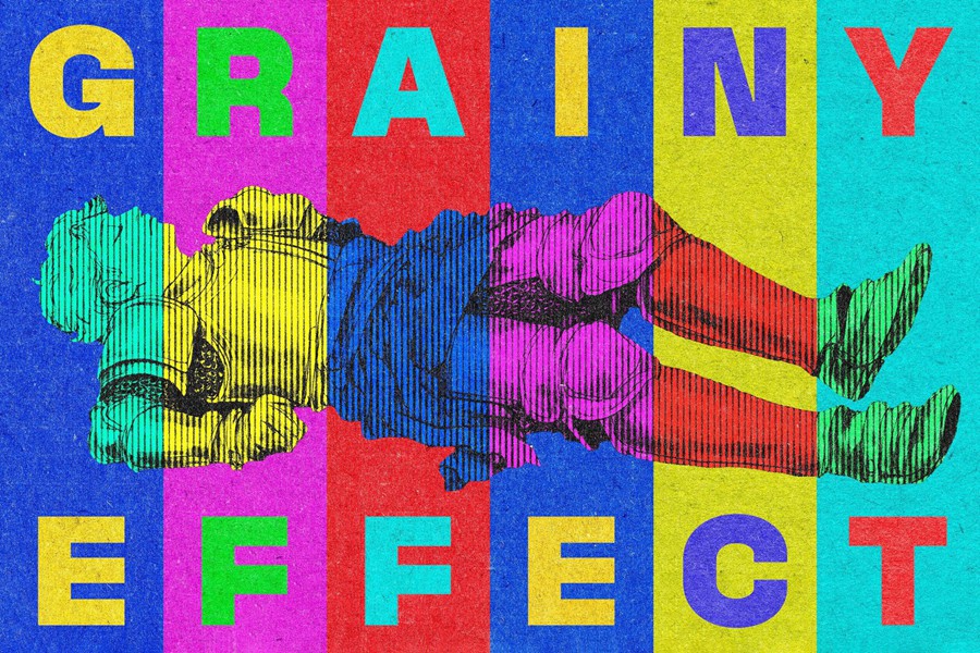 复古老式复印打印条纹半色调沙砾燥点照片效果PS特效滤镜插件样机模板Grainy Halftone Effect 插件预设 第1张-素材湾丨精选海外优质设计素材资源 复古老式复印打印条纹半色调沙砾燥点照片效果PS特效滤镜插件样机模板Grainy Halftone Effect 插件预设 sucaiwan.com