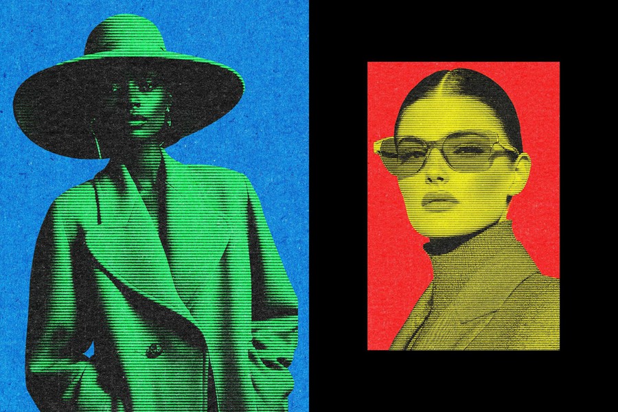 复古老式复印打印条纹半色调沙砾燥点照片效果PS特效滤镜插件样机模板Grainy Halftone Effect 插件预设 第2张-素材湾丨精选海外优质设计素材资源 复古老式复印打印条纹半色调沙砾燥点照片效果PS特效滤镜插件样机模板Grainy Halftone Effect 插件预设 sucaiwan.com