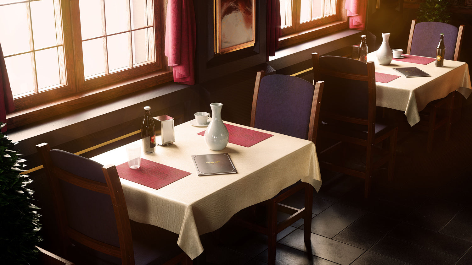 Blender中式餐厅汉堡店酒吧室内场景3D模型素材Kitbash3D – Restaurants 样机素材 sucaiwan.com