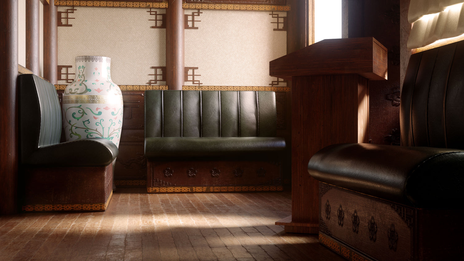 Blender中式餐厅汉堡店酒吧室内场景3D模型素材Kitbash3D – Restaurants 样机素材 sucaiwan.com