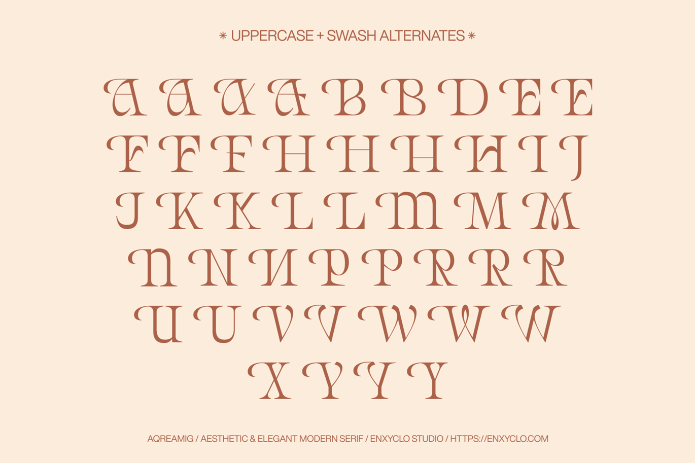 现代复古杂志海报网站徽标设计衬线英文字体安装包 Aqreamig – Modern Elegant Luxury Ligature Serif 设计素材 第16张-素材湾丨精选海外优质设计素材资源 现代复古杂志海报网站徽标设计衬线英文字体安装包 Aqreamig – Modern Elegant Luxury Ligature Serif 设计素材 sucaiwan.com