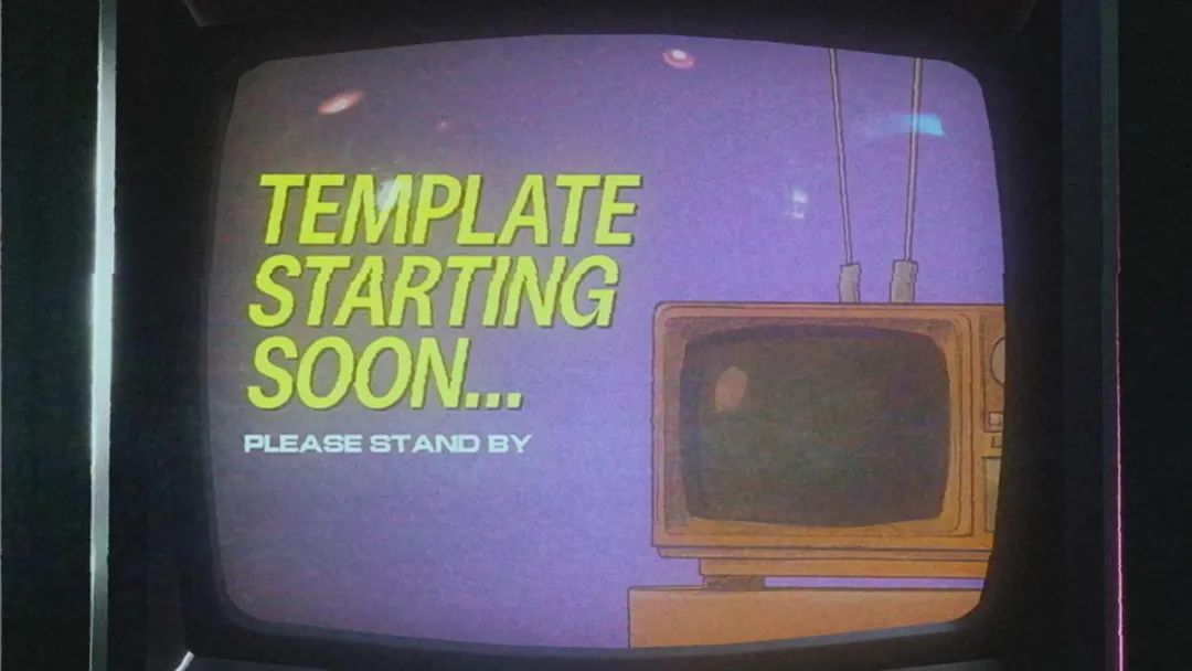 AE模板：复古老电视倒回现实故障扭曲TV效果开场片头 , sucaiwan.com