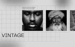 AE/PR模板:情绪氛围优雅黑白色调快节奏视频开场片头 BLACK N WHITE STOMP