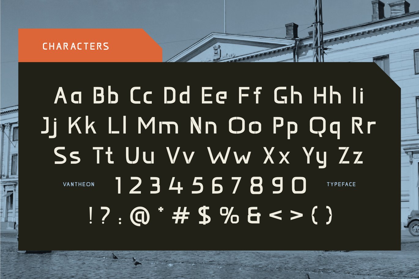 时尚优雅杂志品牌徽标设计无衬线英文字体安装包 Vantheon Sans Serif Font 设计素材 sucaiwan.com