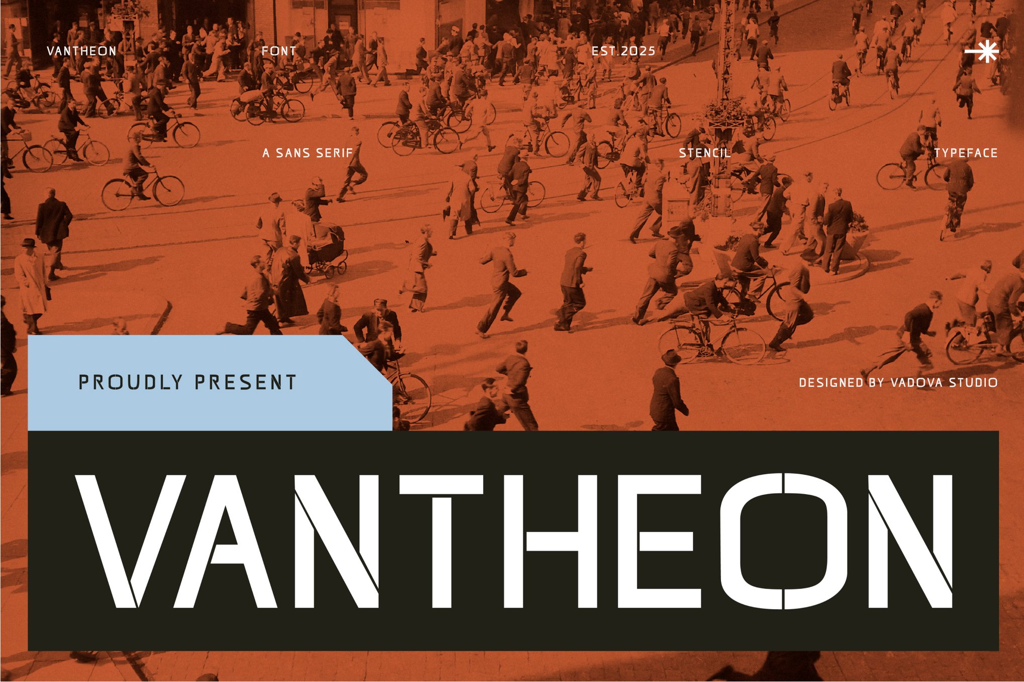 时尚优雅杂志品牌徽标设计无衬线英文字体安装包 Vantheon Sans Serif Font 设计素材 sucaiwan.com