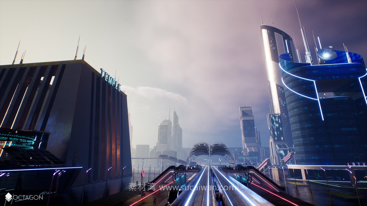 未来科幻复古赛博朋克潮流城市建筑商场列车车站3D模型UE格式素材Retro Sci-Fi Futuristic City Pack 样机素材 第12张-素材湾丨精选海外优质设计素材资源 未来科幻复古赛博朋克潮流城市建筑商场列车车站3D模型UE格式素材Retro Sci-Fi Futuristic City Pack 样机素材 sucaiwan.com
