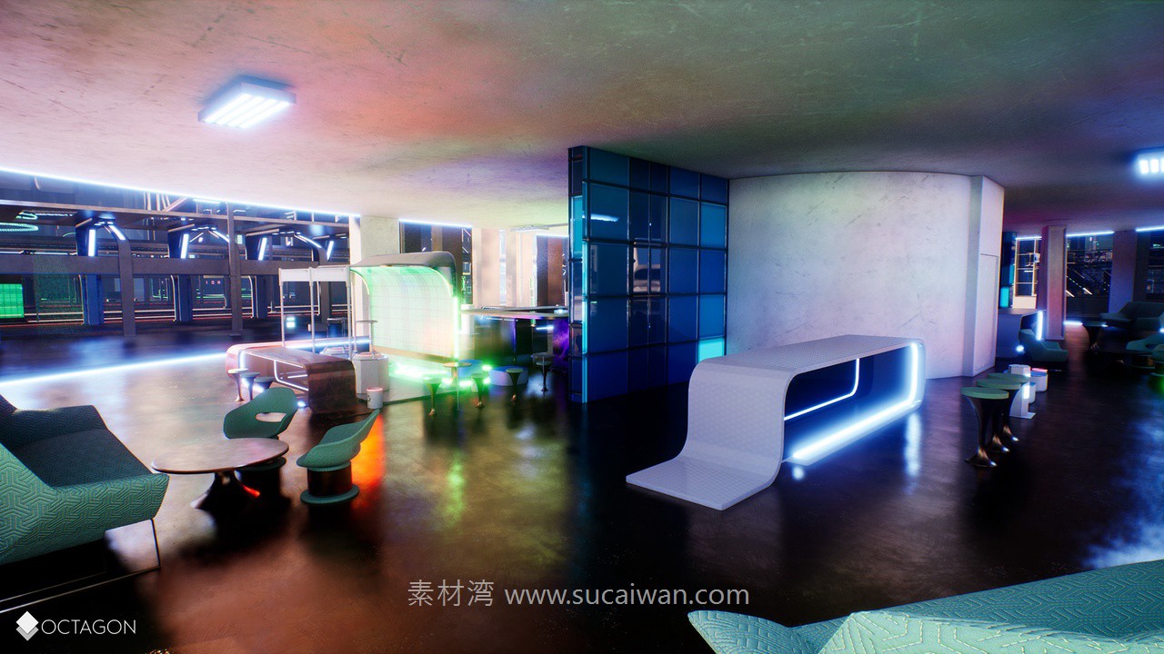 未来科幻复古赛博朋克潮流城市建筑商场列车车站3D模型UE格式素材Retro Sci-Fi Futuristic City Pack 样机素材 第20张-素材湾丨精选海外优质设计素材资源 未来科幻复古赛博朋克潮流城市建筑商场列车车站3D模型UE格式素材Retro Sci-Fi Futuristic City Pack 样机素材 sucaiwan.com