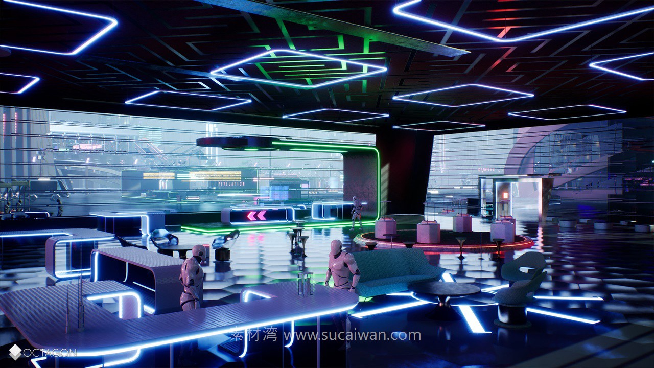 未来科幻复古赛博朋克潮流城市建筑商场列车车站3D模型UE格式素材Retro Sci-Fi Futuristic City Pack 样机素材 第22张-素材湾丨精选海外优质设计素材资源 未来科幻复古赛博朋克潮流城市建筑商场列车车站3D模型UE格式素材Retro Sci-Fi Futuristic City Pack 样机素材 sucaiwan.com