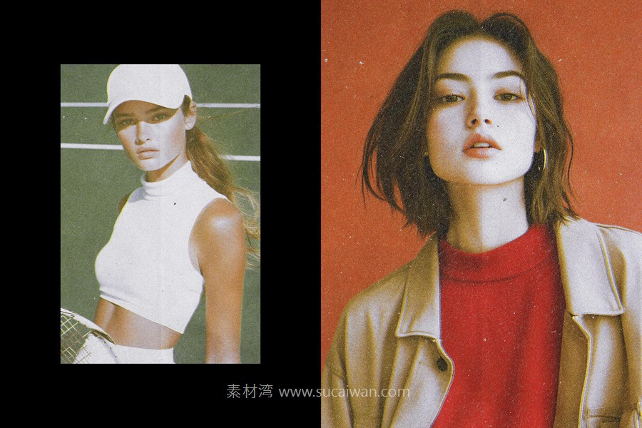 潮流粗糙墨水褪色纸质颗粒纹理海报设计PSD特效样机素材 Retro Paper Photo Effect , 第4张-素材湾丨精选海外优质设计素材资源 潮流粗糙墨水褪色纸质颗粒纹理海报设计PSD特效样机素材 Retro Paper Photo Effect , sucaiwan.com