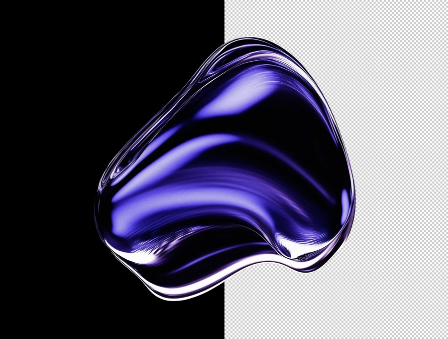 30款未来科幻3D金属镀铬效果液体流体抽象几何图形图片Figma/Png格式设计素材Aura – Chrome Liquid Backgrounds 图片素材 sucaiwan.com