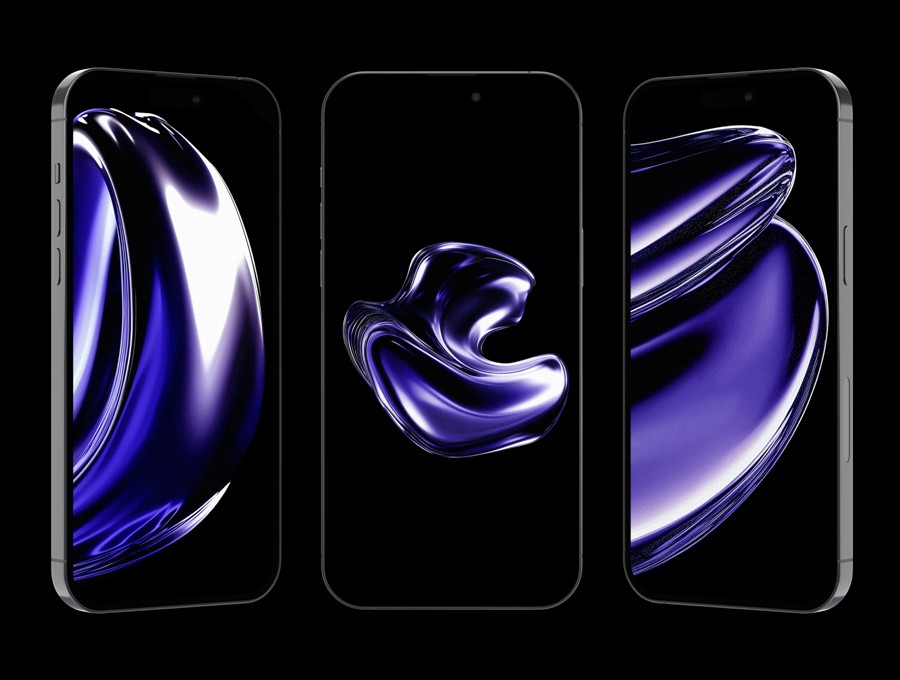 30款未来科幻3D金属镀铬效果液体流体抽象几何图形图片Figma/Png格式设计素材Aura – Chrome Liquid Backgrounds 图片素材 sucaiwan.com