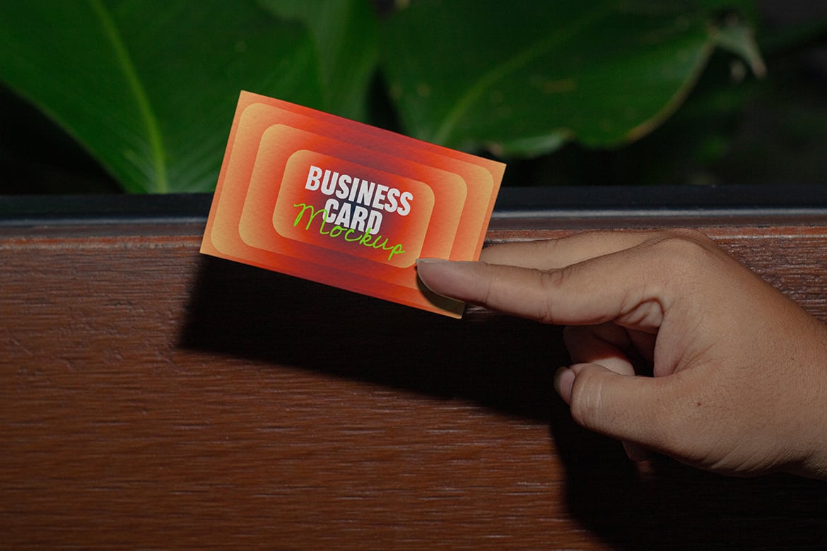 4款个人名片卡片会员卡设计ps展示贴图样机模板素材Business Card Mockup – VOL 2 样机素材 sucaiwan.com