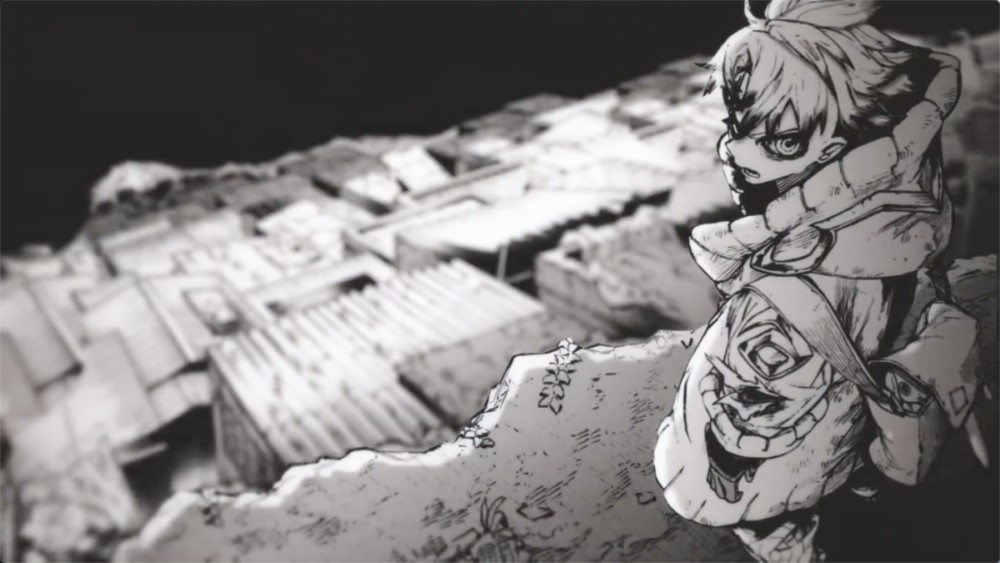 日系古风黑白漫画动漫剪辑AE工程文件模板叠加层视频音效素材包Kl1ne2 – Manga – Gachiakuta 影视音频 sucaiwan.com