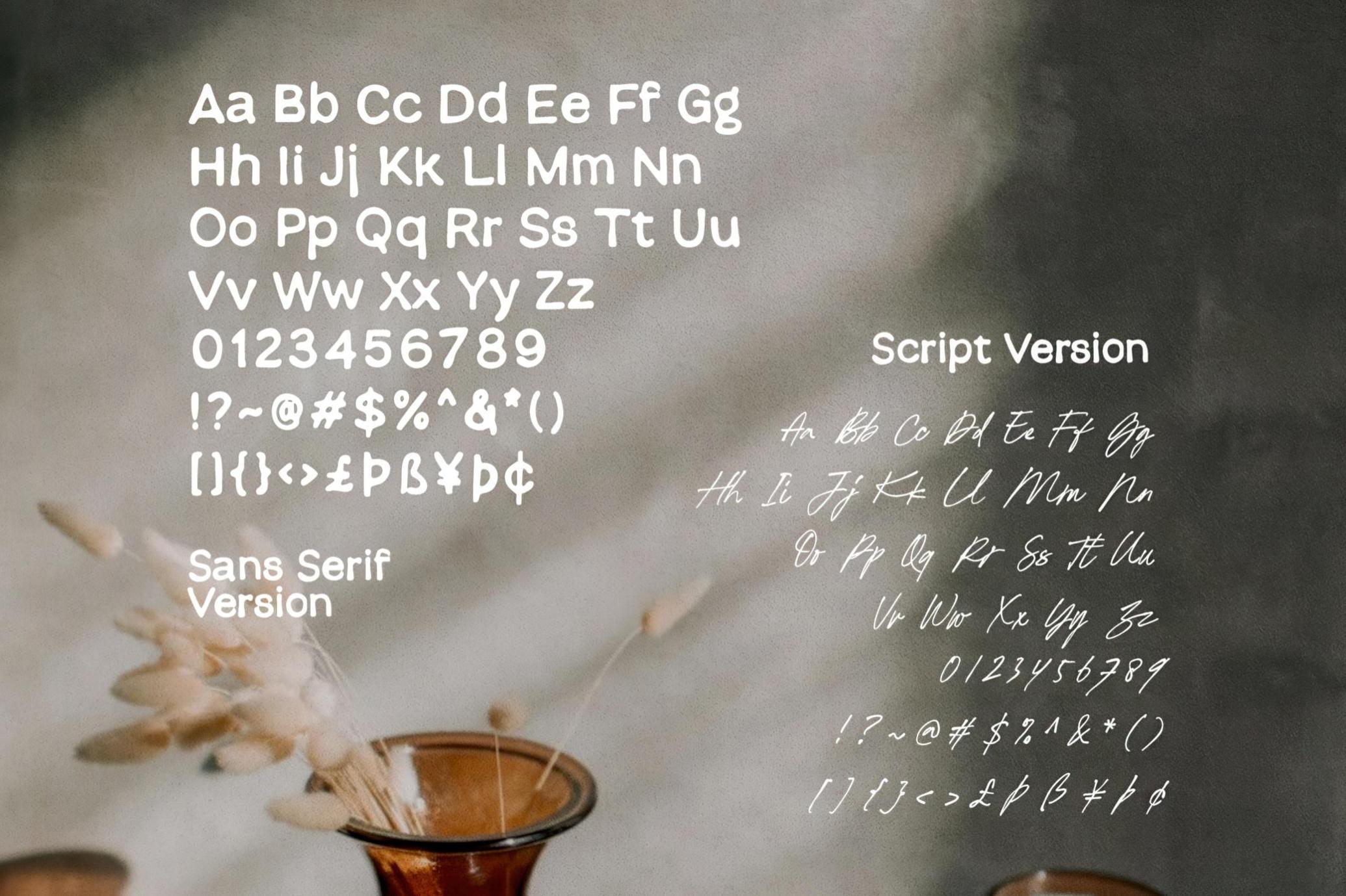 Pure Nature — Organic Font Duo 2款时尚社交媒体海报图形产品包装手写装饰无衬线字体 , 第6张-素材湾丨精选海外优质设计素材资源 Pure Nature — Organic Font Duo 2款时尚社交媒体海报图形产品包装手写装饰无衬线字体 , sucaiwan.com