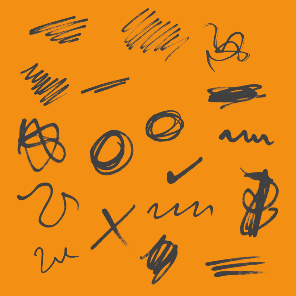 70款街头涂鸦手绘乱涂乱画线条png免抠图设计素材Scribble Asset Pack Includes 70 Assets 图片素材 sucaiwan.com