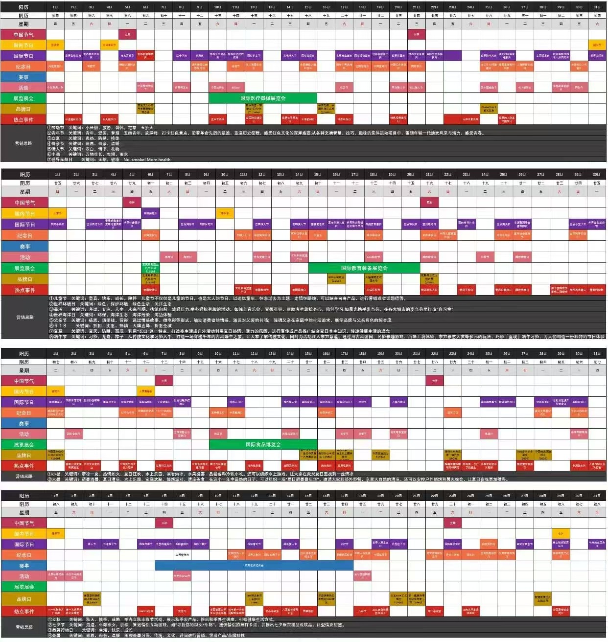 2025营销热点日历策划品牌广告公关销售规划新媒体运营活动电子版 , sucaiwan.com