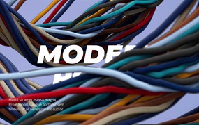 达芬奇模板:创意动态绳索模拟3D文字标题排版动画 Ropes Titles