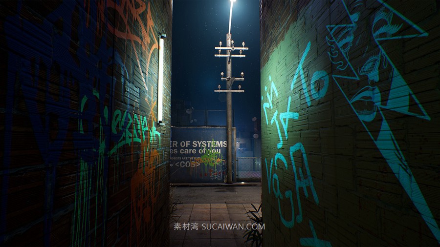 UE5赛博朋克日本城市贫民窟中东建筑3D模型设计素材City Environment Megapack vol 02 样机素材 sucaiwan.com