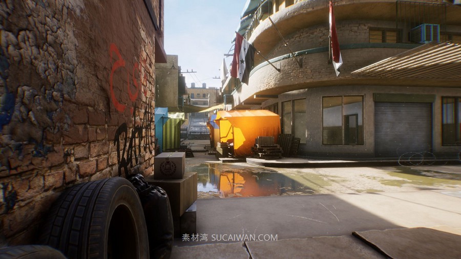 UE5赛博朋克日本城市贫民窟中东建筑3D模型设计素材City Environment Megapack vol 02 样机素材 sucaiwan.com