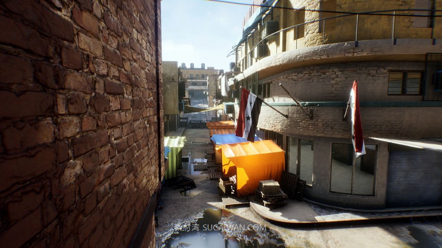 UE5赛博朋克日本城市贫民窟中东建筑3D模型设计素材City Environment Megapack vol 02 样机素材 sucaiwan.com