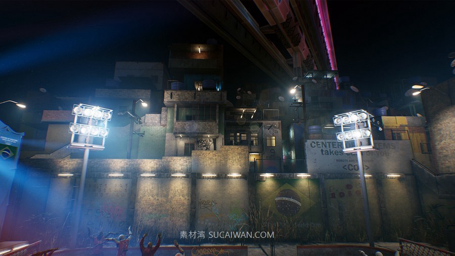 UE5赛博朋克日本城市贫民窟中东建筑3D模型设计素材City Environment Megapack vol 02 样机素材 sucaiwan.com