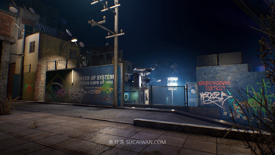 UE5赛博朋克日本城市贫民窟中东建筑3D模型设计素材City Environment Megapack vol 02 样机素材 sucaiwan.com