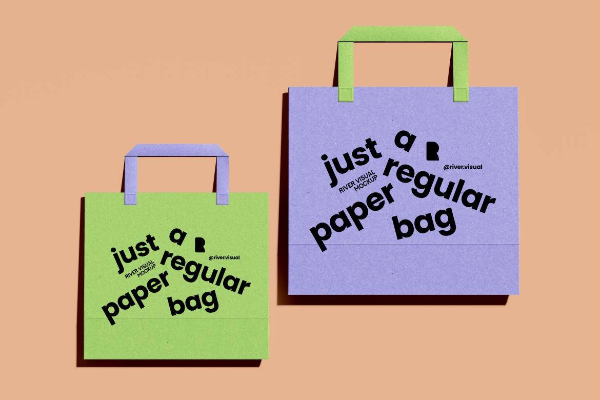 6款时尚感手提袋纸袋购物袋设计展示效果图psd样机模板素材Recycled Paper Bag 样机素材 第3张-素材湾丨精选海外优质设计素材资源 6款时尚感手提袋纸袋购物袋设计展示效果图psd样机模板素材Recycled Paper Bag 样机素材 sucaiwan.com