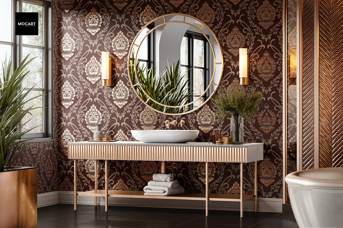 逼真欧风浴室墙面壁纸室内设计展示贴图效果图psd样机模板素材Bathroom Wallpaper Interior Mockup v.2 样机素材 第6张-素材湾丨精选海外优质设计素材资源 逼真欧风浴室墙面壁纸室内设计展示贴图效果图psd样机模板素材Bathroom Wallpaper Interior Mockup v.2 样机素材 sucaiwan.com