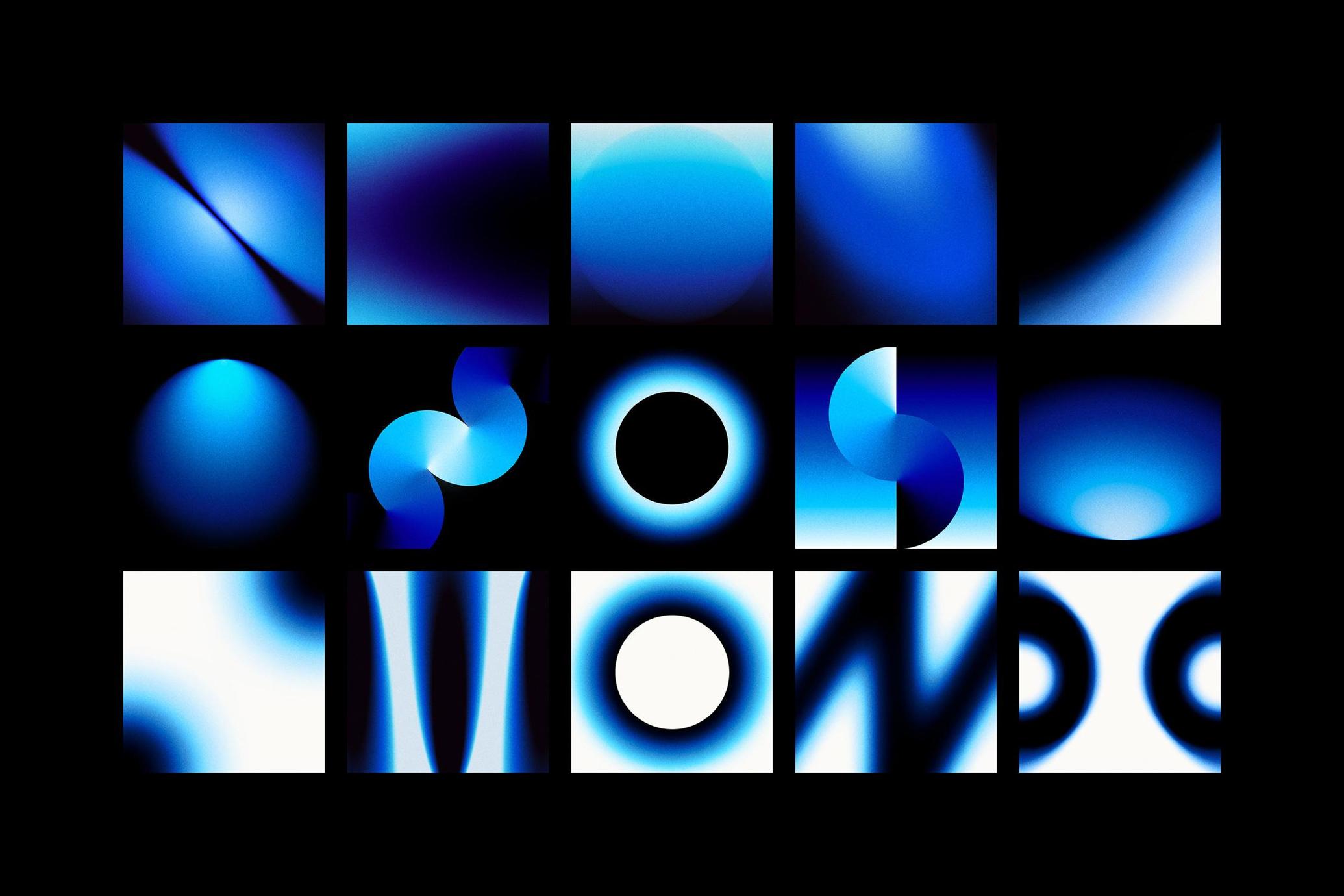 45个大胆未来美学科幻混合渐变模拟燥点颗粒抽象艺术背景图片设计素材 Gradient Custom Blend 图片素材 sucaiwan.com