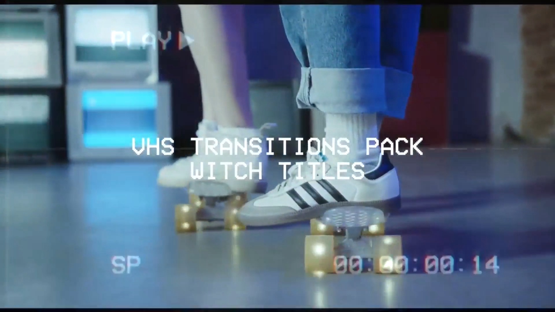 FCPX插件：9个复古VHS录像机故障动画过渡FCPX插件 Transitions Pack VHS , sucaiwan.com